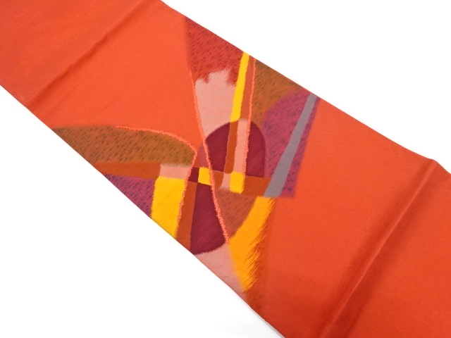 JAPANESE FUKURO OBI / WOVEN GEOMETRIC